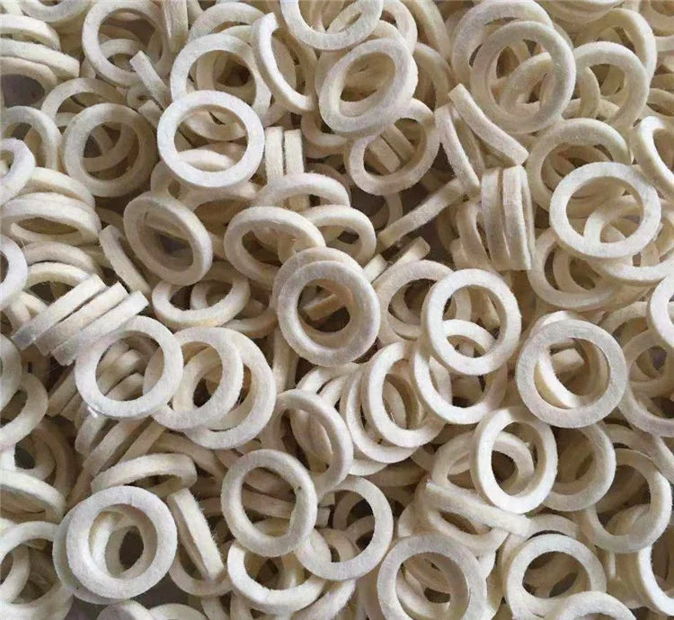Industrial Use Dust Oil Seal Ring Wool Felt Gasket Felt Washer Plain Finish Customizable Size OEM Brand Automotive Oil Gas ISO