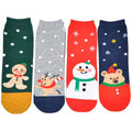 Custom Women's Crew Socks Cotton Maillard Color Compression Anti-Slip Transparent Features Casual Print Pattern Design Autumn