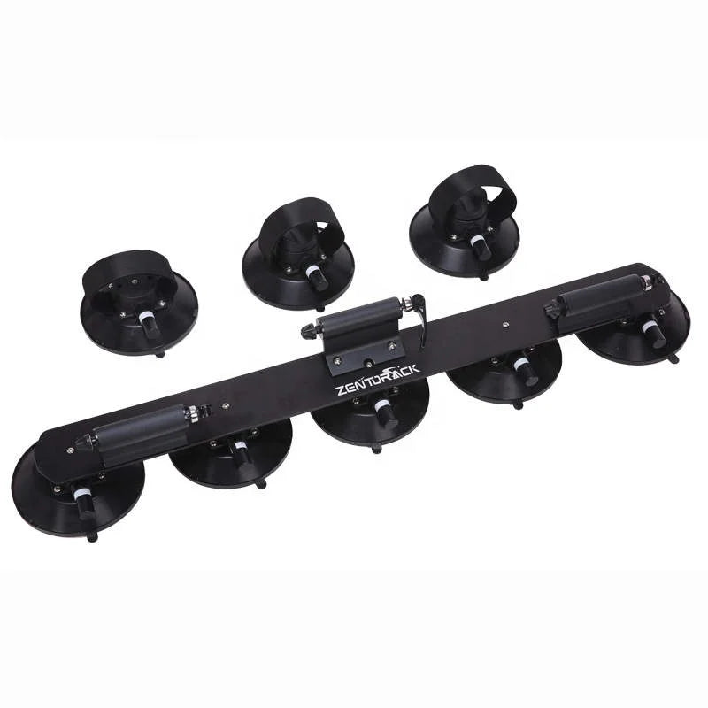 Custom Logo Bike Carrier Aluminum Car Roof Bicycle Suction Cup Rack for 3 Bikes