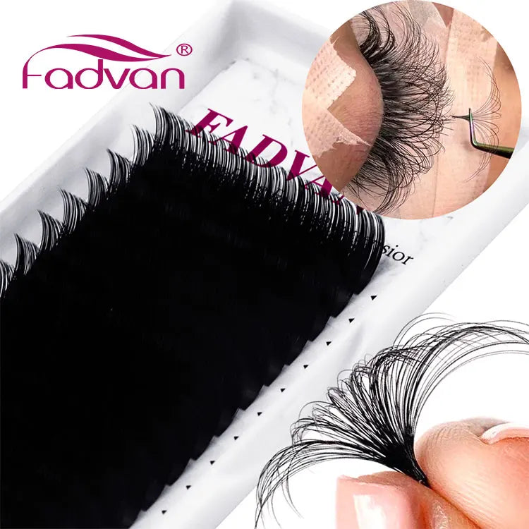 Cashmere Individual Eyelash Extensions D Curl Volume Trays 03 Volume Eyelash Extensions Cashmere Lash Extensions