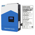 For ISolar-SMH-II-2.2K/3.2K/4.2K/7K Hybrid Grid Inverter 80A MPPT Solar Controller WIFI Single Home Use Solar System