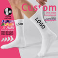 Unisex Custom Compression Tennis Sports Socks Disposable Cotton Crew Athletic Running Anti-Slip Bottom Embroidered Men's Design