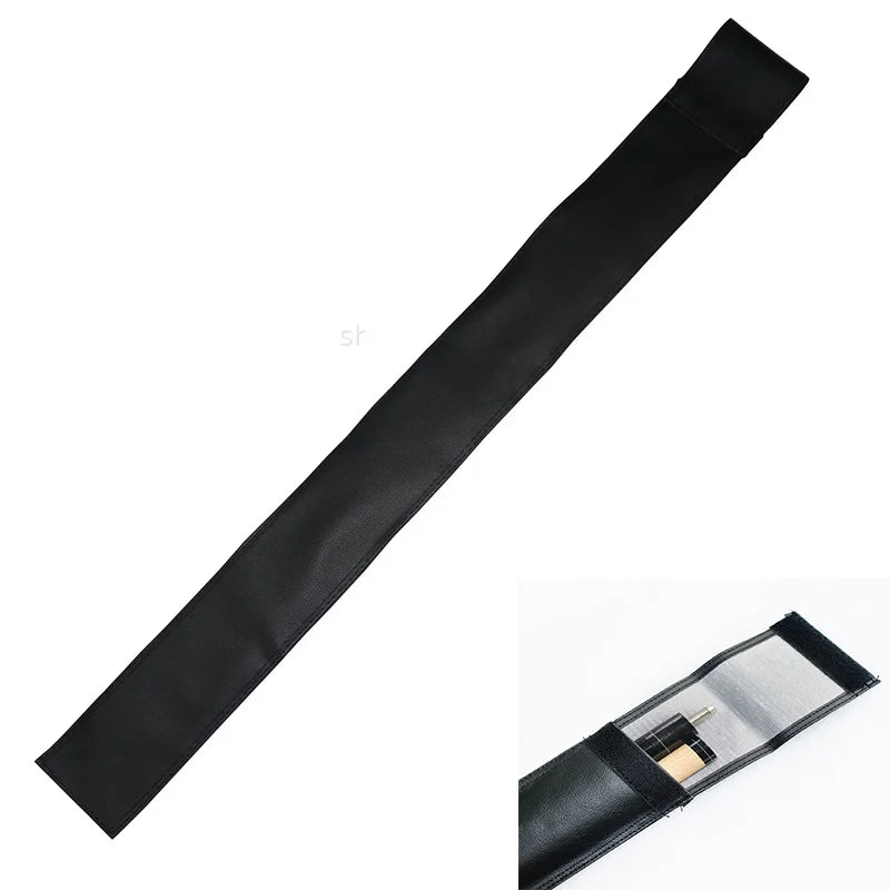 PU Fabric Durable Lightweight Portable Soft 1/2 Cue Stick Carrying Bag for Pool