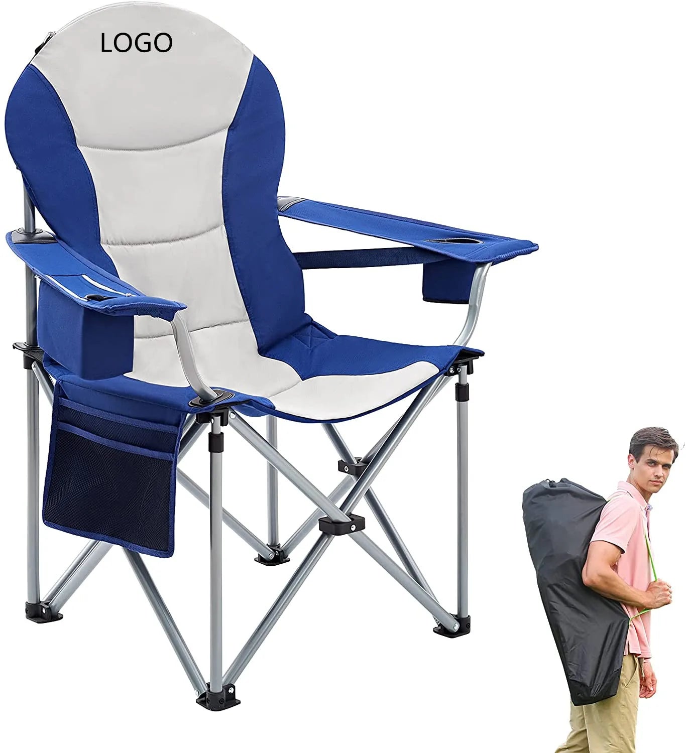 Woqi Outdoor Chairs Foldable Portable Lawn  Ultra Light Easy to Carry Fishing Chairs