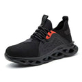 Woodland Unisex Work Sneakers Breathable Fashionable Steel Toe Safety Shoes with Mesh Upper and EVA Outsole for Spring Summer