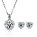 Factory Direct Supply Eternity Vvs 1 Bracelet Pear Stud Moissanite Gra Necklace Earrings Jewelry Set for Lady