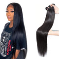 Wholesale Cuticle Aligned Virgin Mink Brazilian Straight Human Hair Bundles with Closure Virgin Human Hair Extension Vendors