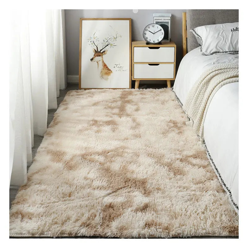 Custom Luxury Fluffy Faux Fur Rug Carpet Super Soft Plush Modern Style for Large Living Room or Bedroom Machine Made