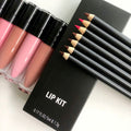 Make Your Own Brand Makeup Set High Pigment Black Lip Gloss Liner Tinted Vegan Lip Kit