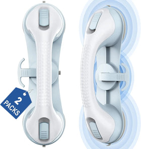 Shower Handle 2 Pack 3 Suction Cup Grab Bars for Bathtubs and Showers Suction Grab Bar Bathroom Bathtub Bath Handles Handicap