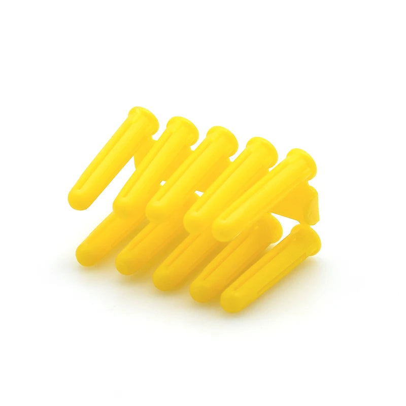 ELEKH Yellow 5*25MM Plastic Expansion Wall Plugs Made of PE Material