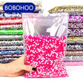 BOBOHOO Neon 100 Gross Flatback Rhinestones Non Hotfix Glass Crystal Nail Stones for Jewelry Shoes Clothes Nail Art Sweatpants