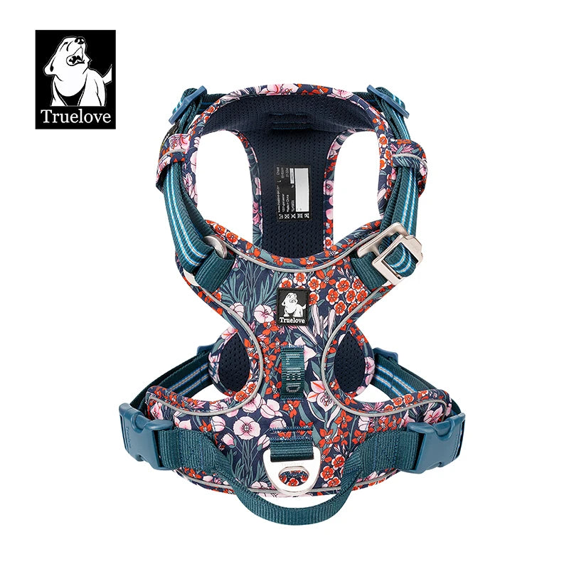 Truelove Wholesale Reflective Fashion Luxury Light up Pet Harness Lightweight Breathable Anti Pull Small Large Dog Walking Vest