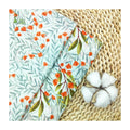 Small Leaves Red Floral Custom Pattern Printed Lightweight Stain Resistant Soft Woven 100% Cotton Fabric for Shirts Home Decor