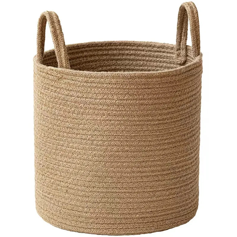 Hot Selling Cotton Folding Thread Dirty Clothes Nordic Portable Clothing Toy Storage Basket