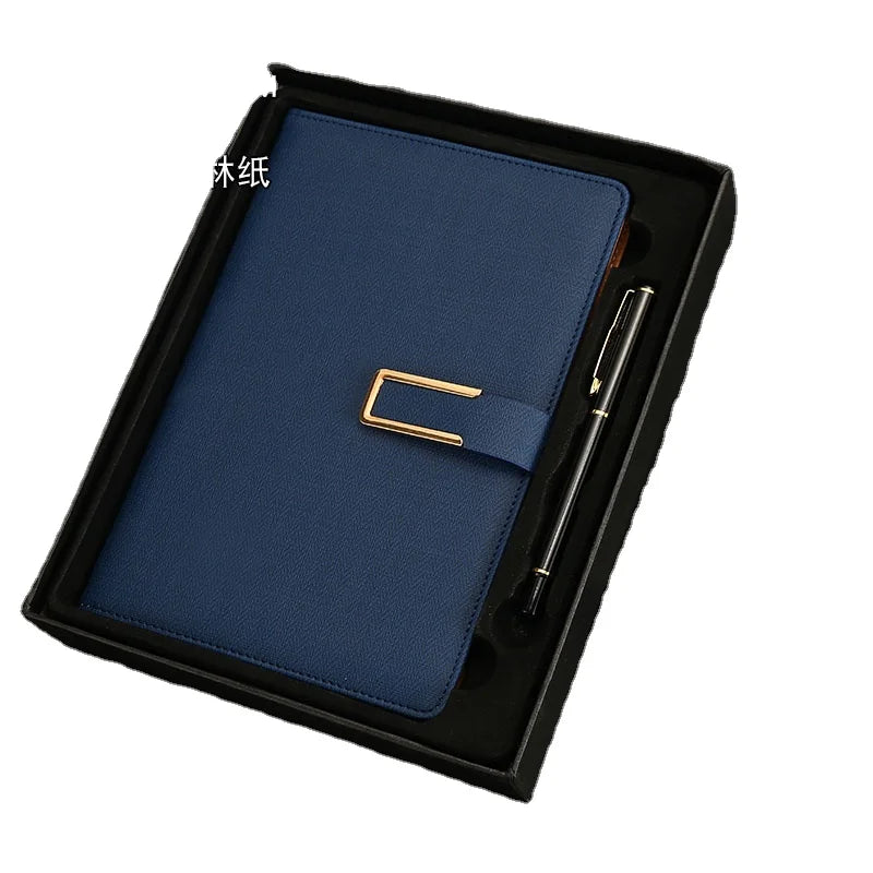 Wholesale Promotional Leather Notebook With Ballpoint Pen Manufacturer Customize Luxury A5 Diary Business Corporate Gift Box Set