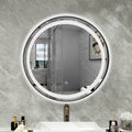 Round LED Bathroom Mirror LED Framed Bathroom Mirror Round Bathroom Smart Home LED Black Mirror TV Show
