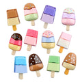 Drop Shipping Accept Custom Made Item Flatback Ice Cream Resin Charms Keyring Keychain Part