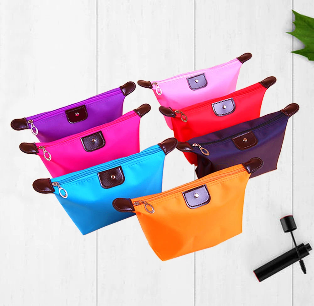 Multi-colors Fashion Makeup Cosmetic Bag Custom Lady Travel Cosmetic Make up Pouch Bag Clutch Handbag Casual Purse Cosmetic Bag