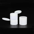 100g White Flip  Cap  Plastic Jar  with Flip Cap &spoon 120g Tooth Powder Container