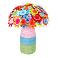 Button Kids DIY Felt Flower Bouquet Kit Educational Fabric Flower Craft Kit for Children