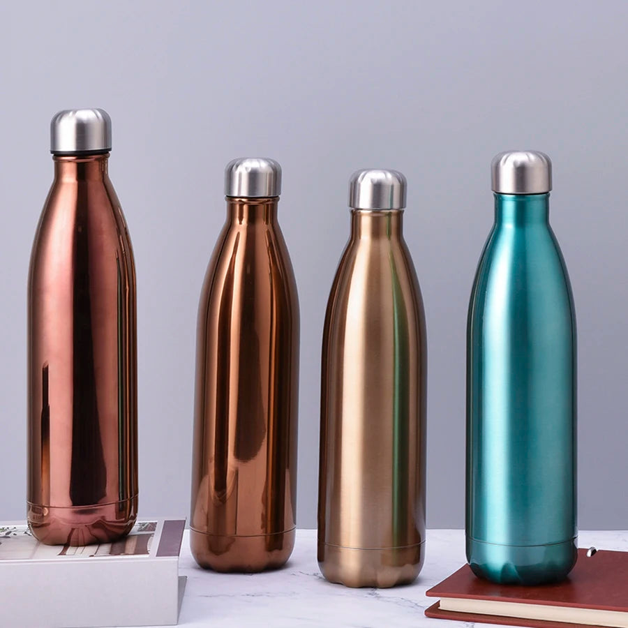 Customized 304 Stainless Steel Vacuum Flask Water Bottle Insulated Sports Cola Bottle