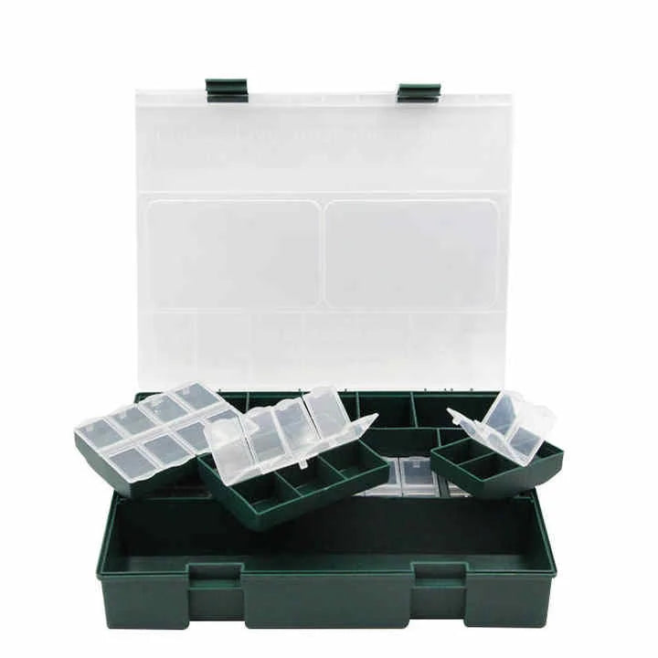 Selco Fishing Gear Box Waterproof Double-Sided Bait Hook Storage Box Carp Accessories Tool Box