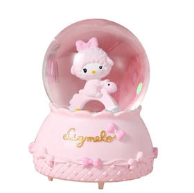 Creative Trojan Horse Rabbit Crystal Ball Decoration Girl Heart Sky City Music Box Decoration Gift Music Box