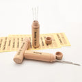 8 Pieces Sewing Needles Holder Storage Case Wood Box Portable Mini Toothpick Tube
