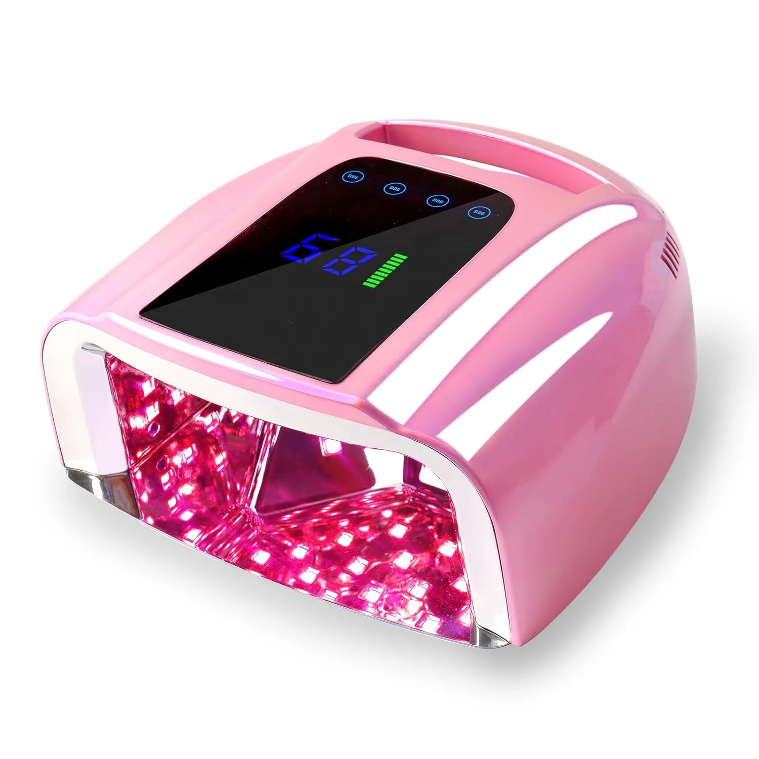 96W Cordless Rechargeable UV LED Nail Lamp Uv Lights for Nails with 42Beads for Salon Manicure