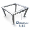 Heavy Duty Aluminum Heat Pump Stand | Adjustable Air Conditioner Outdoor Brackets