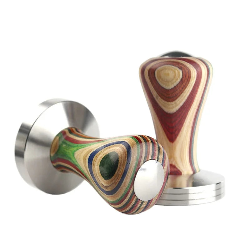 New Arrival Espresso Wooden Handle Manual Machine Coffee Tampering Easy to Use Coffee Tamper 58mm 49mm 49.5mm Tamper