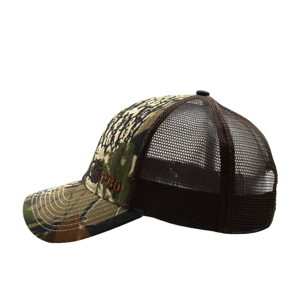 Custom Performance Mid-High Profile Sport Hat Curved Bill Real Tree Camo Terry Denim Mesh Canvas Snapback Unisex Winter Velour