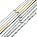 Wholesale Premium Quality Multiple Lengths Titanium Stainless Steel Square Bead Snake Chain Jewelry Accessories Mens Necklace