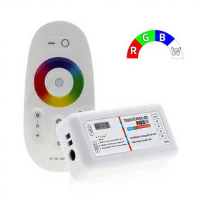 Touch Sensor LED RGBW Strip RF Controller DC 12-24V 24A 2.4G RF Wireless Remote 30m 4 Way Constant Voltage PWM 576W Max Load