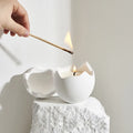 2025 Novelty Soy Wax Eggshell Candle Strong Fragrance Handmade for Home Decoration Wedding Favors Creative Design Hotel Supplies
