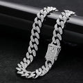 Luxury Solid Pattern Pet Jewelry Personalized Diamond Cuban Collar with Secure Buckle Alloy Dog Chain for Cat Walking