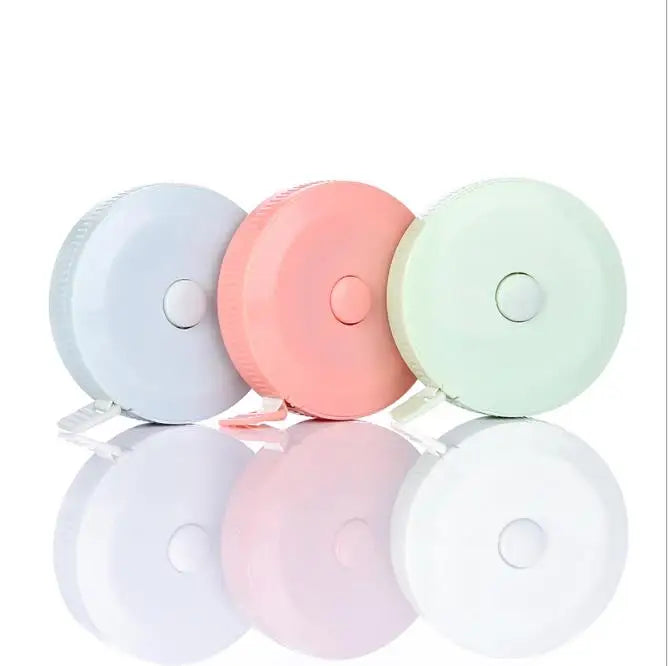 Free Shipping Round Mini Tape Measure 1.5 Meter Retractable Measuring Tape 60 INCH Sewing Tailor Tape Measuree