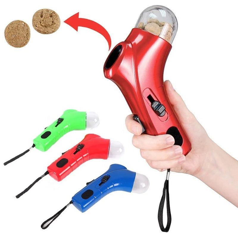 Interactive Dog Toys Dog Snack Training Gun Catapult Novelty Pet Feeding Launcher Toys