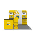 10x10 Modern Aluminum Frame Trade Show Expo Backdrop Display Tradeshow Booth Exhibition MegaBDM