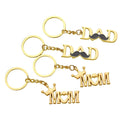 Letter Crown Mom Dad Keychain Best Father's Day Mother's Day Birthday Souvenirs Gift Jewelry Car MOM Metal Key Chains Pendant