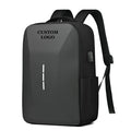 Men Portable Casual Backpack Large Capacity Zipper Daypack Secure Password Lock Waterproof with USB Charging Port Laptop Bag