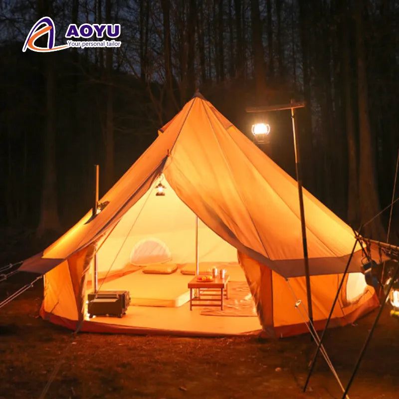 Hunting Blinds Tent Heavy Duty Waterproof Tents for Glamping Luxury Canvas Tent Outdoor Camping