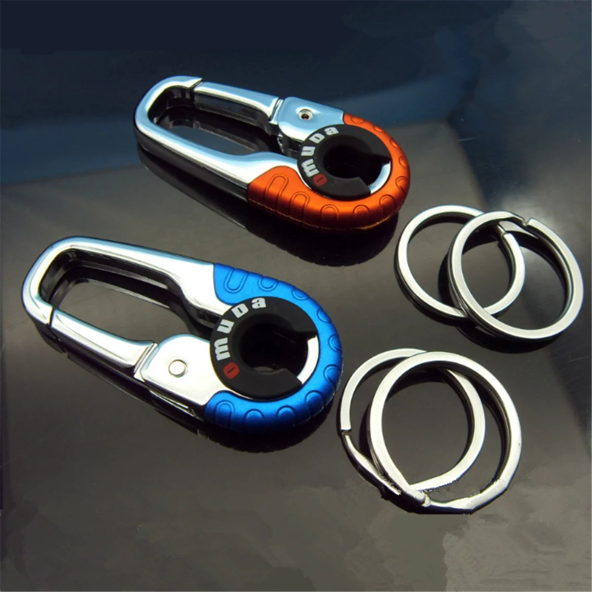 Stainless Steel Buckle Carabiner Keychain Key Ring Hook Lock Outdoor Climbing