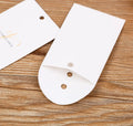 Custom Printed Logo Garment Accessories Small Size White Envelope Bags Spare Button Pouch for Shoes