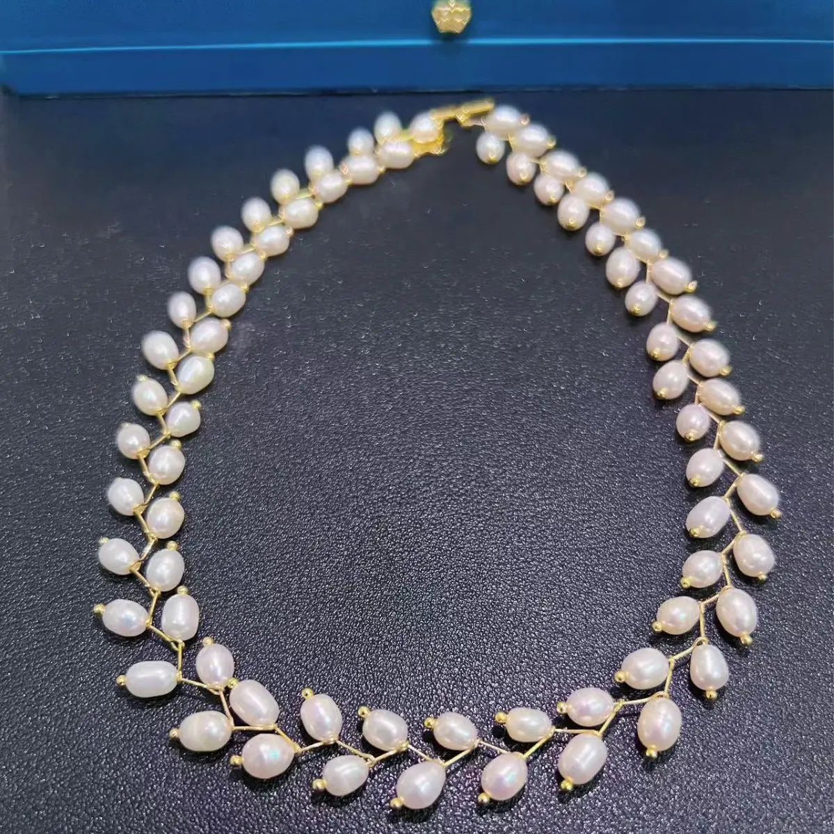 French Natural Freshwater Pearl Necklace Women's Multi-Layer Necklace Short Online Influencer Jewelry Necklet Neckband Choker