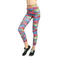 Women's High-Waisted Elastic Waist Scrunch Gym Yoga Pants Color Blocking Compression Fitness Exercise Clothing Activewear