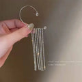 Trendy Diamond Ear Clip Wrap Earrings for Women New Brass Crystal Zircon New Wedding Jewelry for Gift