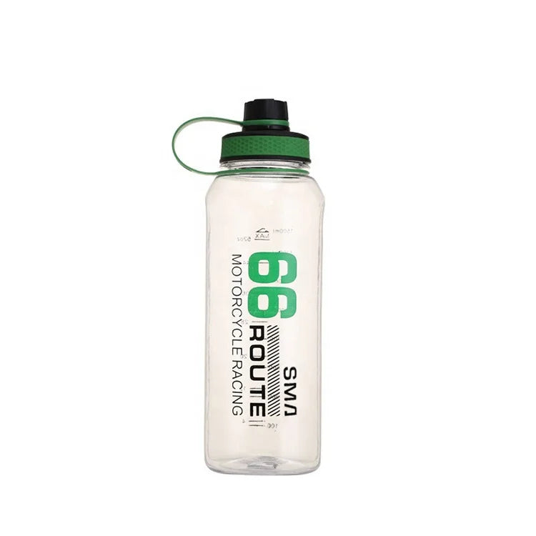 Gym Fitness Sports Water Bottle 50oz Eco-Friendly Boiling Water Applicable Drop Proof Motivational with Scale