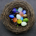 Festival DIY Jewelry Natural Mix Color Opal Oval Egg Shaped Stone Ornament Healing Crystals for Easter Home Decoration